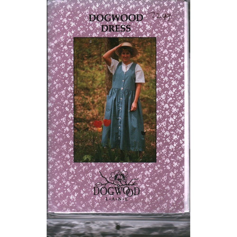 Vintage 1988 Dogwood Lane Dogwood Dress Sewing Pattern S-M-L Cottagecore Jumper